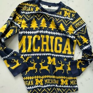 Michigan pajamas top and bottom
